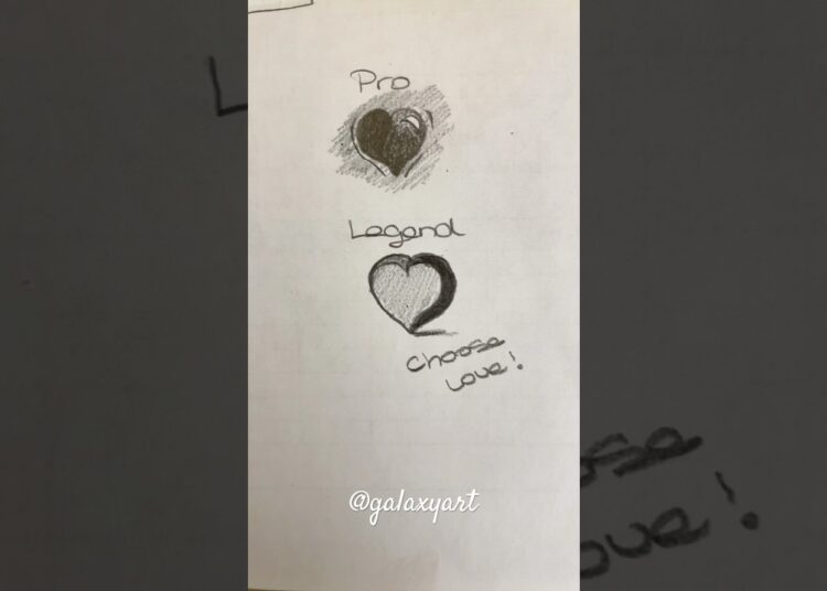 “Heart” BEGINNERS to LEGEND✨ #howtodraw #art #drawing #artist #shorts