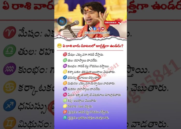 Which Zodiac Signs Gossip 😁 | Secrets & Lies 🔮 | Fun Astrology 🌟 | BusinessTelugu5841