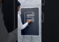Easy 3D F letter drawing ||😳👌 #3dart #3dletterdrawing #artist