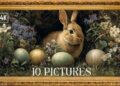 🐣 10 Vintage Easter Paintings | Frame TV Art | Cozy Easter Jazz Ambience | 4K