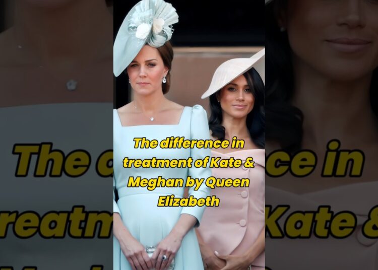 * The difference in treatment of Kate & Meghan by Queen Elizabeth #royal #Princess Kate#Meghan