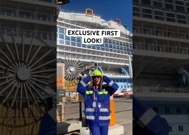 LIVE & EXCLUSIVE! SHIPYARD TOUR OF NEW ROYAL CARIBBEAN CRUISE SHIP LEGEND OF THE SEAS