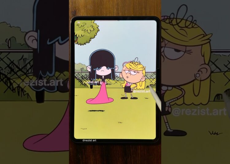 Lucy and Lola’s transformation #loudhouse #art #digitalart #shorts