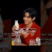 first celebrity in Hot Ones to have milk & ice cream throughout the episode, instead of spicy wings