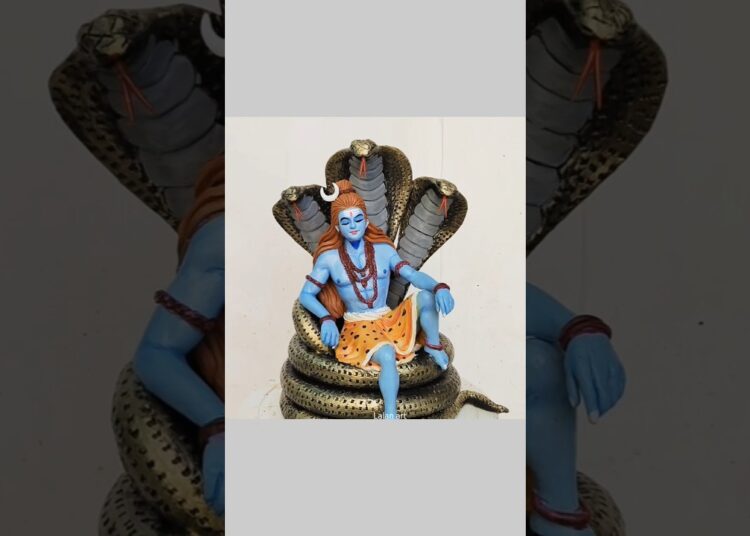 sheshnag with mahadev making with clay #shorts #art #artist #maha#mahadevstatus #mahakal #shiv