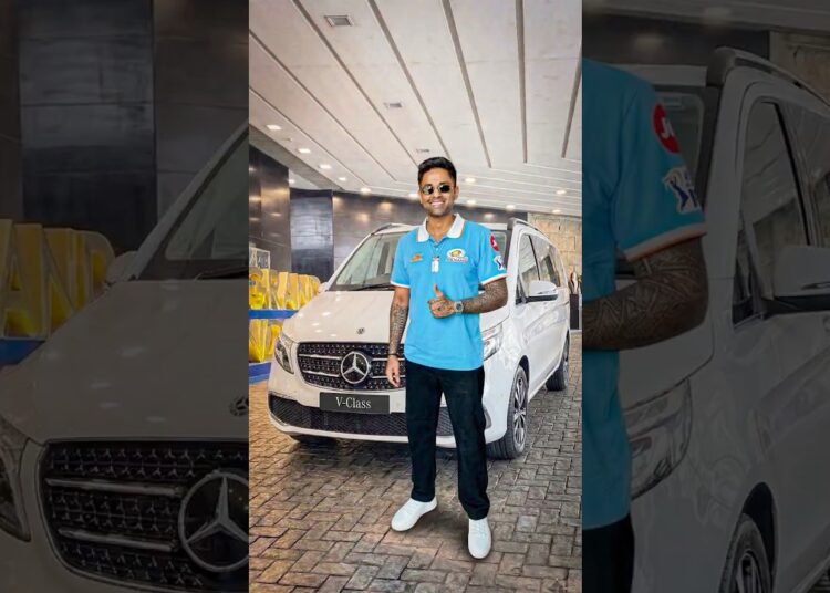Surya Kumar Yadav New Mercedes V-Class #suryakumaryadav #shorts #celebrity