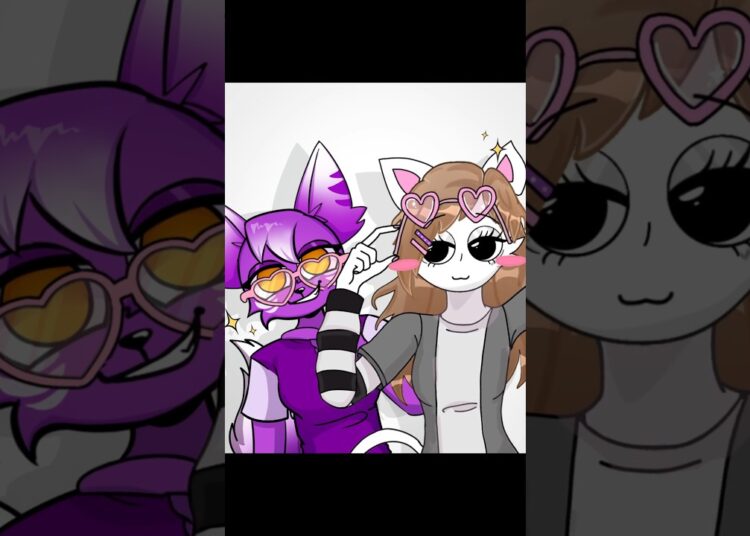 Collab with my friend MelMel 🫶🩷🤍 | [1 base 2 artists] #oc #animation #sprunki