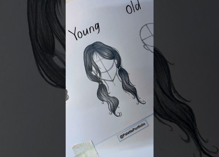 Hair drawing. BABY to OLD. #howtodraw #art #drawing #artist #shorts