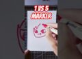 1 vs 5 marker #trending #art #drawing #viralvideo #versus #artwork #artist #shortvideo #shorts