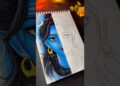 Anime shiv Parvati drawing 💙✨❤️#art #drawing #shorts