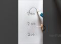 easy number drawing!! #art #drawing #artist #artwork #draw