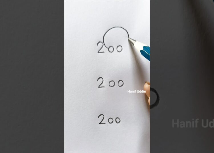 easy number drawing!! #art #drawing #artist #artwork #draw