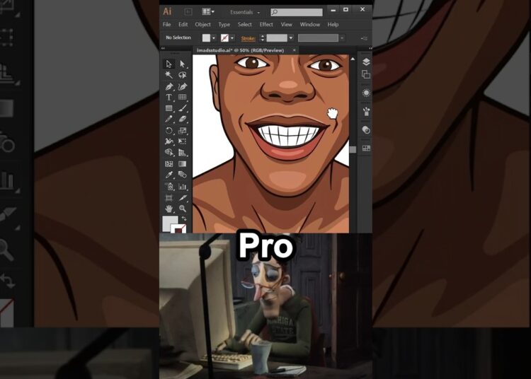 Beginner VS Pro Artist. Adobe Illustrator