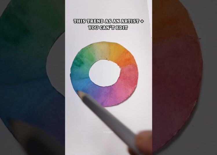 Color wheel Trend 🌈#shorts #art #trending #fyp #viral #artist