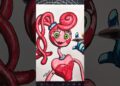 Drawing Mommy Long Legs #poppyplaytime #drawing #art #cartoon #fyp #artist