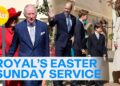 Royal Family attends Easter Sunday church service | Today Show Australia