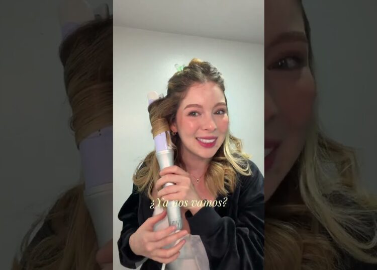Contando chismesito mientras me peino probando una nueva rizadora 🤫  Este es el SHEGLAM HAIR Airfl