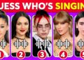 Guess WHO’S SINGING 🎤🎵 | Female Celebrity Edition | Taylor Swift, Billie Eilish, Olivia Rodrigo, SZA