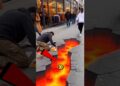 Street Artist Sets a 3D Trap… You Won’t Believe What Happens!😱