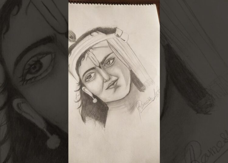 rameshartwork #🙏 Jay Shri Krishna ❤️ #realartwork #pencilportrsit #artist #sketch #artistdrawing