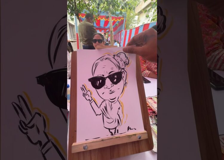 Caricature funny 🤣 #shorts #caricature #funny #sketch #art #shorts #youtubeshorts #ytshorts #artist