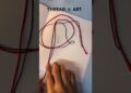 Butterfly drawing. THREAD ART. #howtodraw #art #drawing #artist #shorts