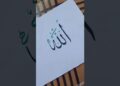 Allah Name Calligraphy #arabiccalligraphy #artist #art #khatesulus #viralvideo #shortvideo