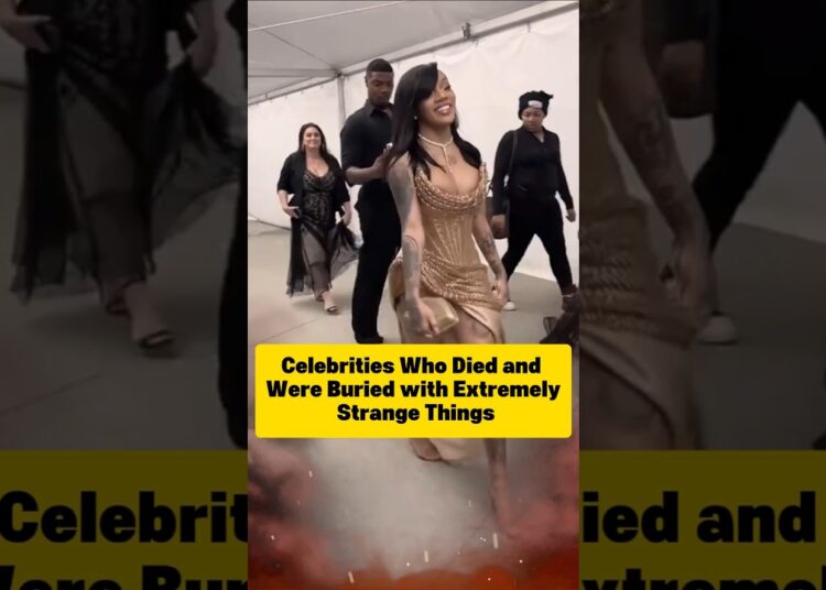 Celebrities who died and buried with Strange things #celebrity #hollywood #actor #singer #music
