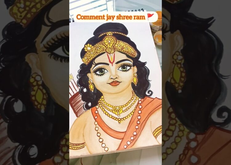 #mere ghar ram ayenge 🚩#art #shorts #artist #trending #youtubeshorts #shortvideo#viral #reels