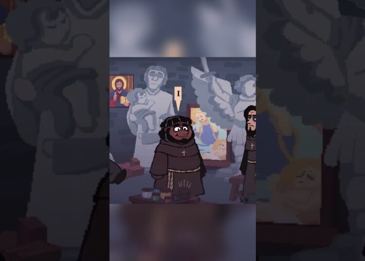 Tomás and his harmless gossip  #animation #art #indie #game #2danimation #2d