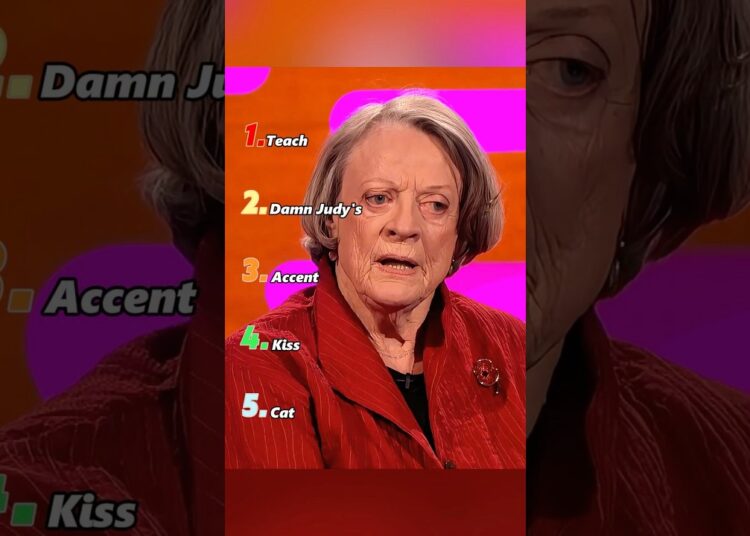 Maggie Smith’s SavageFunny Moments #foryou #funny #ranking #celebrity #moments #youtubeshorts