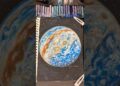 Drawing Jupiter with oil pastels ✨ #oilpastel #jupiter #space #drawing #artprocess #art