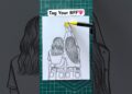 Tag Your Bestfriend💖💜 #shorts #craft #art #drawing #crafts #bestfriend