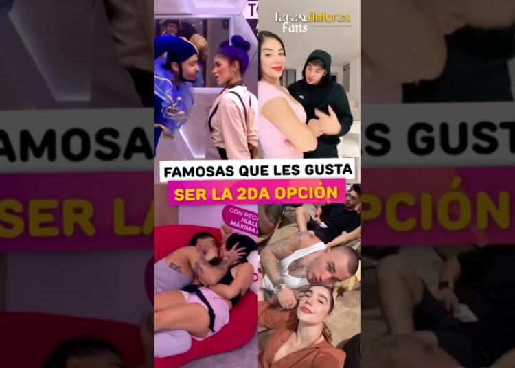 FAMOSOS QUE LE GUSTA SER LA SEGUNDA OPCIÓN #chismes #chisme #datoscurisos #farandula #noticias