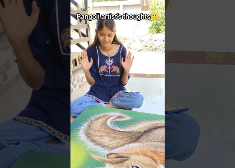Rangoli artist’s thoughts 🔥😱#shorts #artistmeshva #villageartist #viral #trending