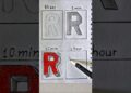 how to draw 3d latter “R” #mtartist #drawing #art #ytshorts #latterR