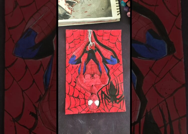 drawing spider man 🤣#sksart#shorts #shortsfeed #drawing #artist
