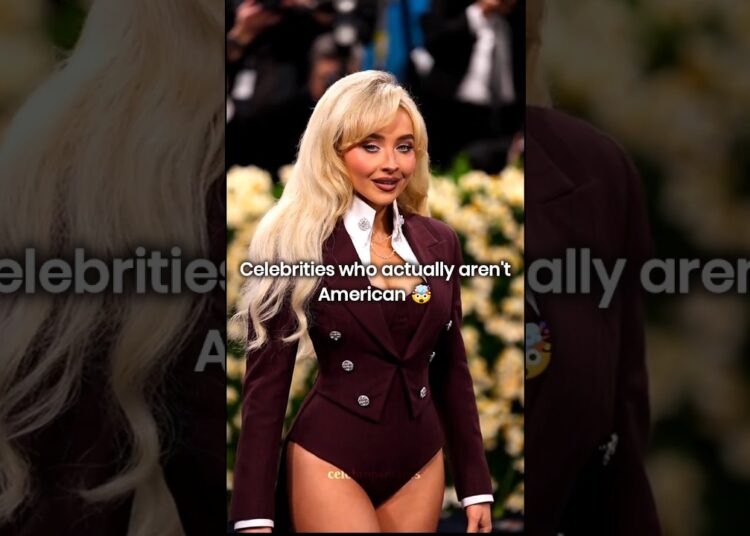 Celebrities who actually aren’t American #celebrity #shorts