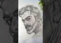 Virat Kohli Drawing ✍️ Outline #shorts #art #drawing #viratkohli