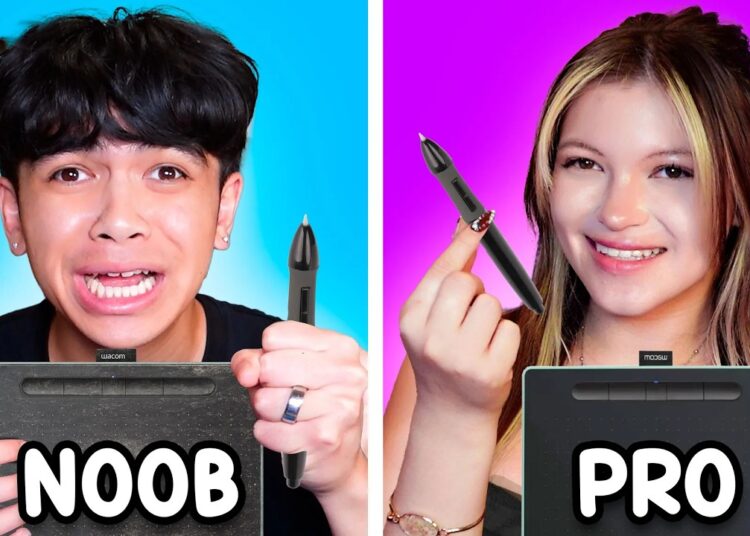 NOOB vs PRO ARTIST in Roblox..