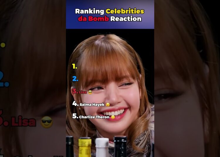 Ranking Celebrities React to da Bomb #shorts #hotones #funny #celebrity #moments