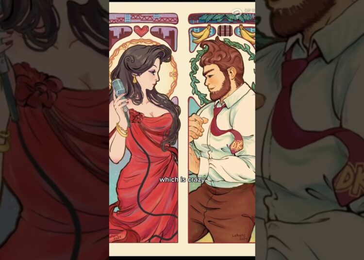 drawing Pauline & DK as alphonse mucha paintings ❤️ #artnouveau #artist