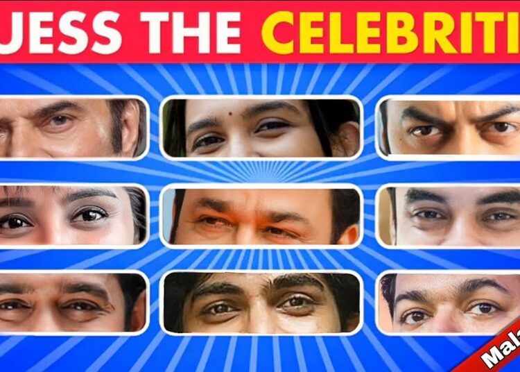 Guess the Celebrity by eyes🔥| Malayalam Quiz 👀✨|Movie| M Quiz