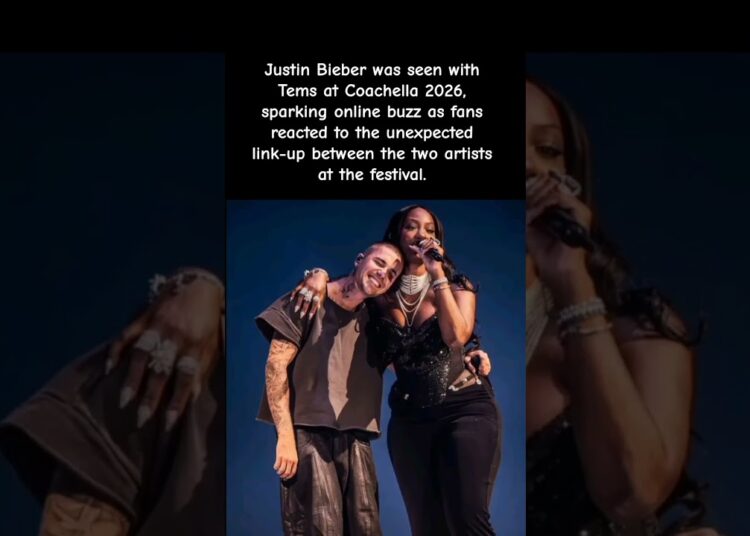 Unexpected Link-Up: Bieber & Tems Go Viral 👀💥 #celebrity