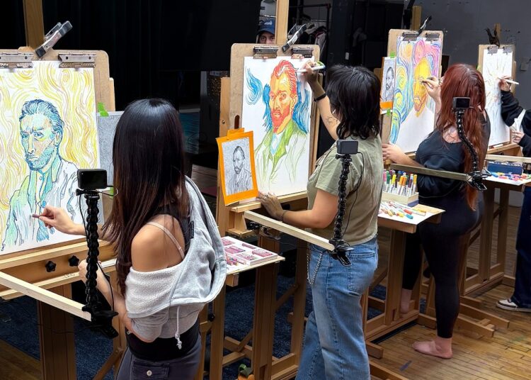 4 Pro Artists vs. Van Gogh Master Copy