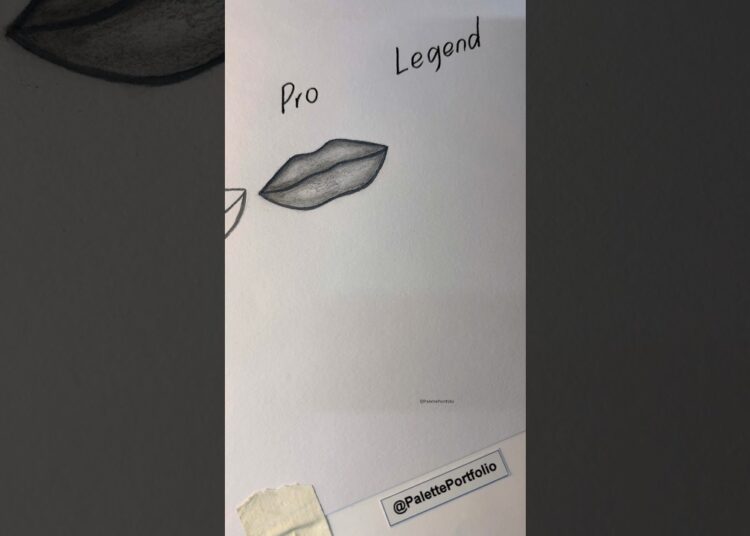 Lips drawing. BEGINNERS to LEGEND. #howtodraw #art #drawing #artist #shorts