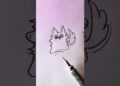 Gojo as a Cat?! 😳🐱 #drawing #foryou #art #shorts #howtodraw #easydrawing #tutorial #sketch #artist