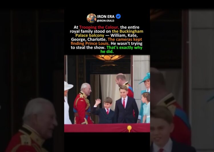 THE SMALLEST ROYAL STOLE THE WHOLE BALCONY