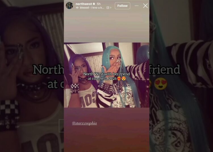 #northwest #coachella #2026 #kimkardashian #kanyewest #celebrity