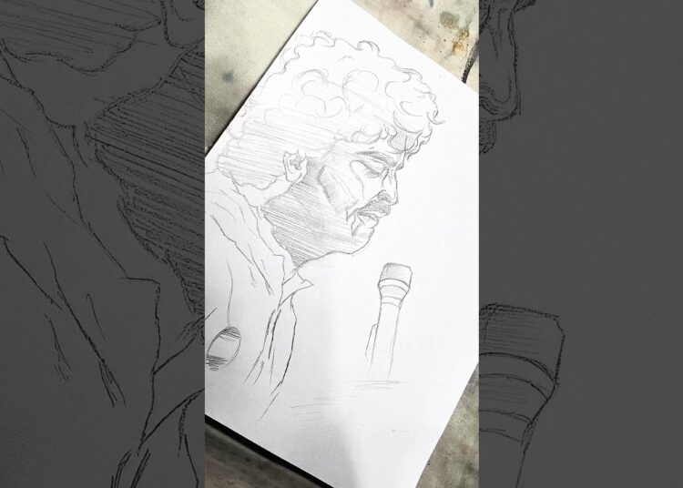 Arijit Singh Drawing 🎤, #shorts #art #drawing #arijitsingh #singer #song #sketch #artist